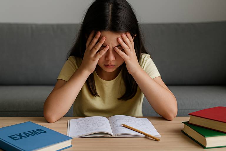 exam-stress-girl Exam Stress in Children