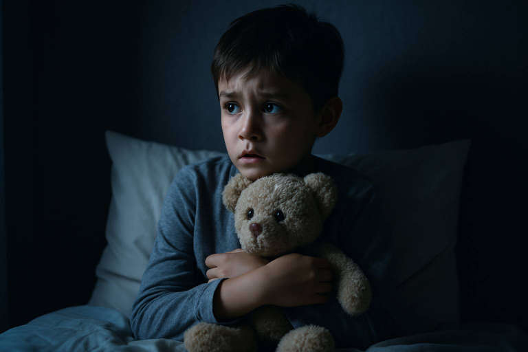 frightened-child-lightened Sleep Issues in Children